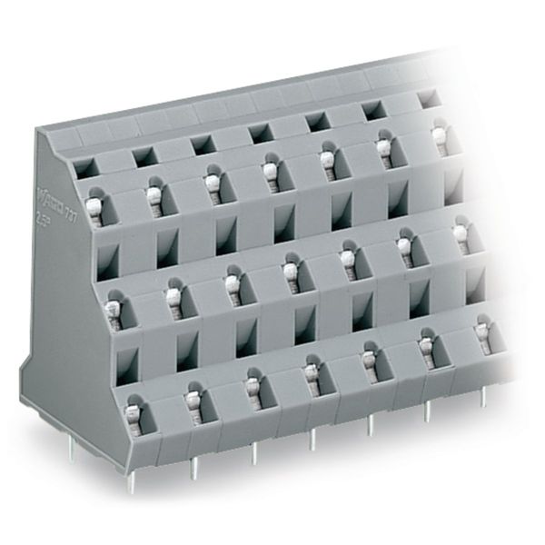 Triple-deck PCB terminal block 2.5 mm² Pin spacing 10 mm gray image 4