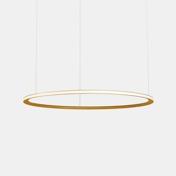 Pendant Circular Outward ø2000 Recessed LED 110W 4668lm 2400K Gold image 1