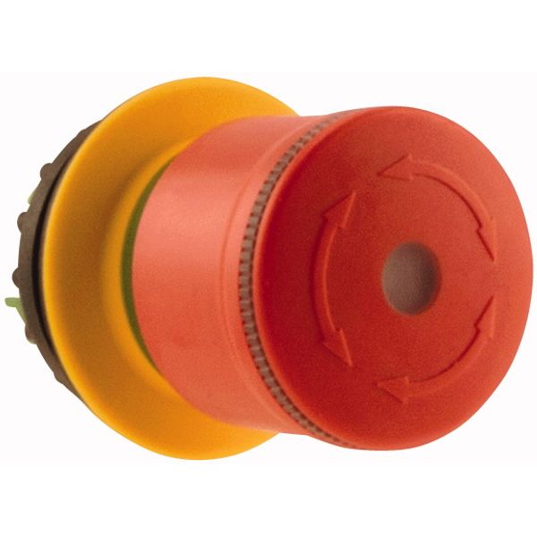 Emergency stop/emergency switching off pushbutton, RMQ-Titan, Mushroom-shaped, 30 mm, Illuminated with LED element, Turn-to-release function, Red, yel image 5