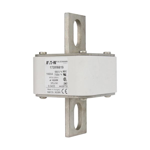 Fuse-link, high speed, 1600 A, AC 690 V, size 3, 76 x 92 x 135 mm, aR, IEC, UL image 8