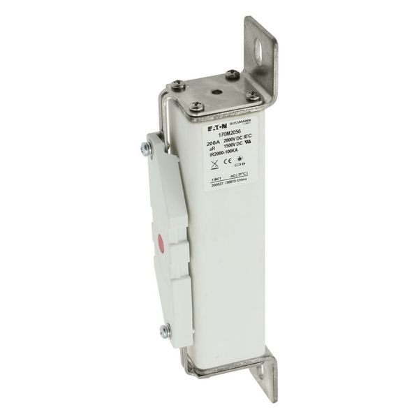 Fuse-link, high speed, 200 A, DC 2000 V, 39 x 66 x 216 mm, aR, IEC, with indicator image 8