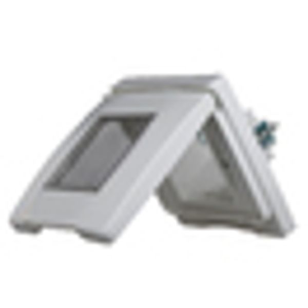 Outdoor surface mount box IP55, transparent lid, white image 16