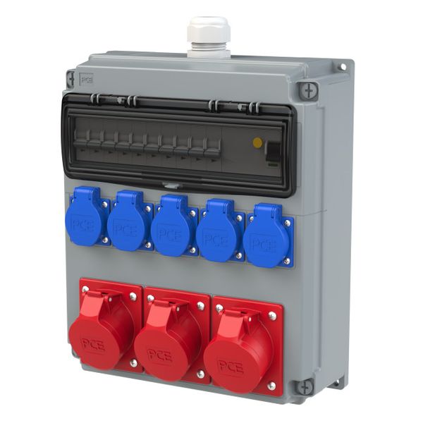Distribution box MIK 16/5 GS WITHOUT SAFETY IP44 image 1