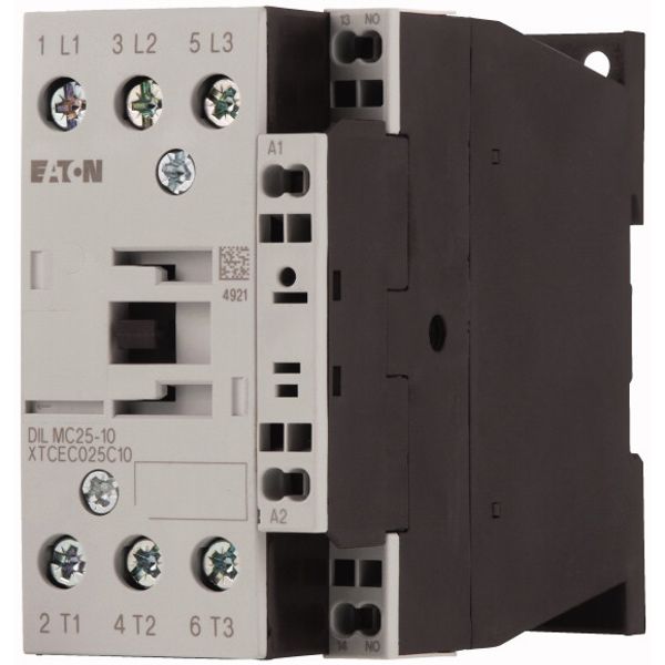 Contactor, 3 pole, 380 V 400 V 11 kW, 1 N/O, 24 V 50 Hz, AC operation, Spring-loaded terminals image 3