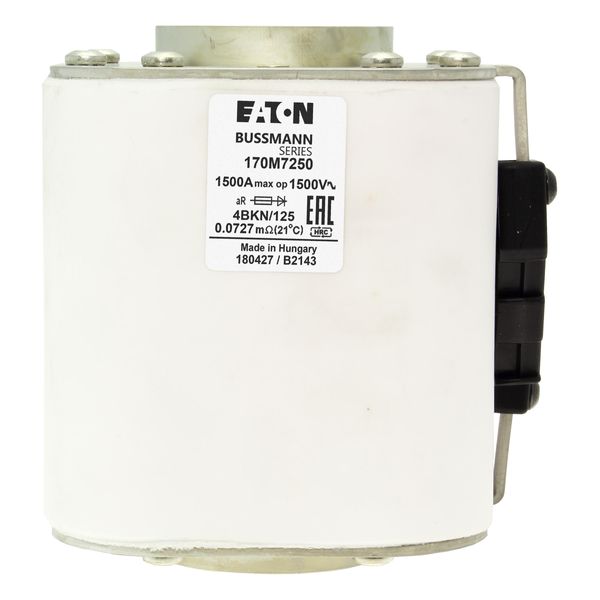 Fuse-link, high speed, 1500 A, AC 1500 V, size 4, 120 x 105 x 125 mm, aR, IEC, single indicator image 17