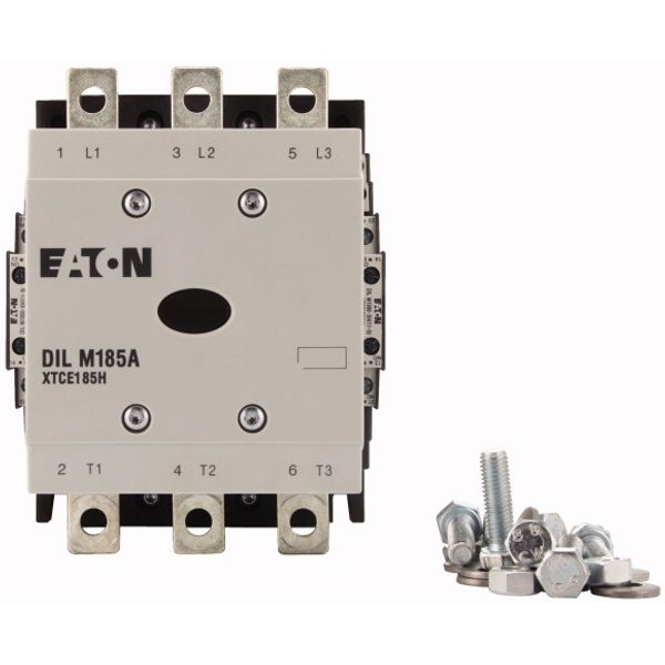 Contactor, 380 V 400 V 90 kW, 2 N/O, 2 NC, RAC 500: 480 - 500 V 50/60 Hz, AC operation, Screw connection image 3