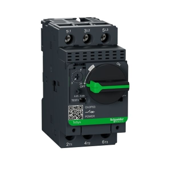 Motor circuit breaker, TeSys Deca, 3P, 0.25-0.4 A, thermal magnetic, screw clamp terminals image 4
