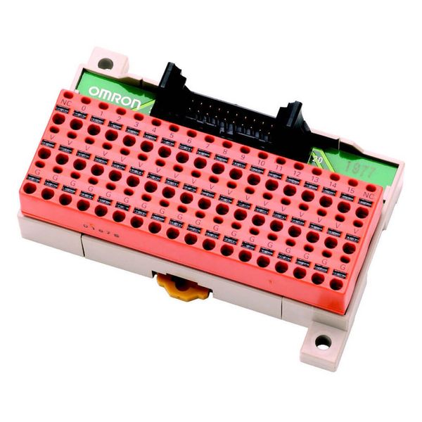 Terminal block, MIL20 socket, 20 point input, screwless connections image 2