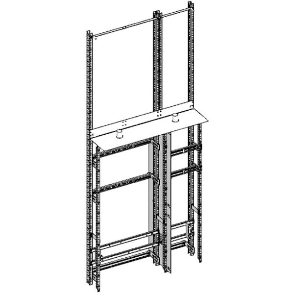 3/8MWR11 Mounting chassis, Field width: 3, Rows: 0, 1800 mm x 750 mm x 275 mm image 5