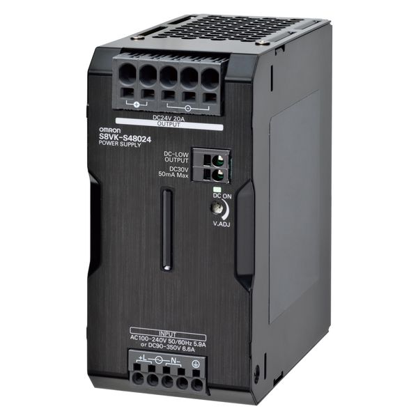 Book type power supply, 480 W, 24 VDC, 20 A, DIN rail mounting, Push-i image 3