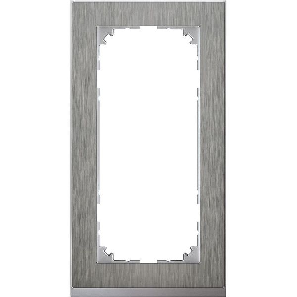 M-Pure Decor frame, 2-fold without middle bar, stainless steel/aluminium, M-Pure Decor image 1