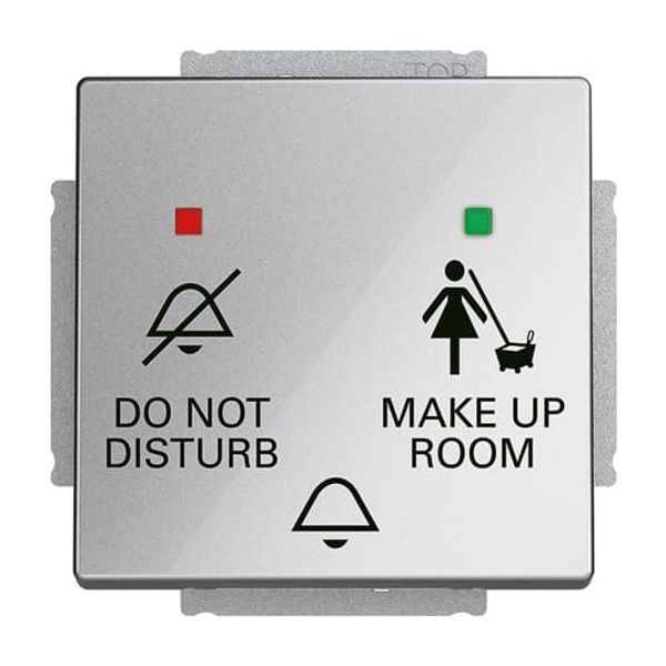 2059 UC-803 Bell push-switch DND / MUR insert for Switch/push button Single push button with LED 3gang grey metallic - solo image 5