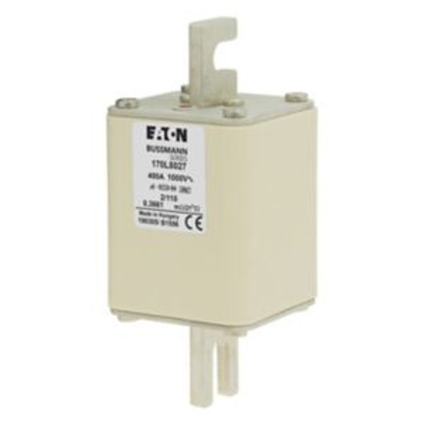 Fuse-link, high speed, 400 A, AC 1000 V, Size 2, 61 x 61 x 141 mm, aR, DIN, IEC, single indicator image 10