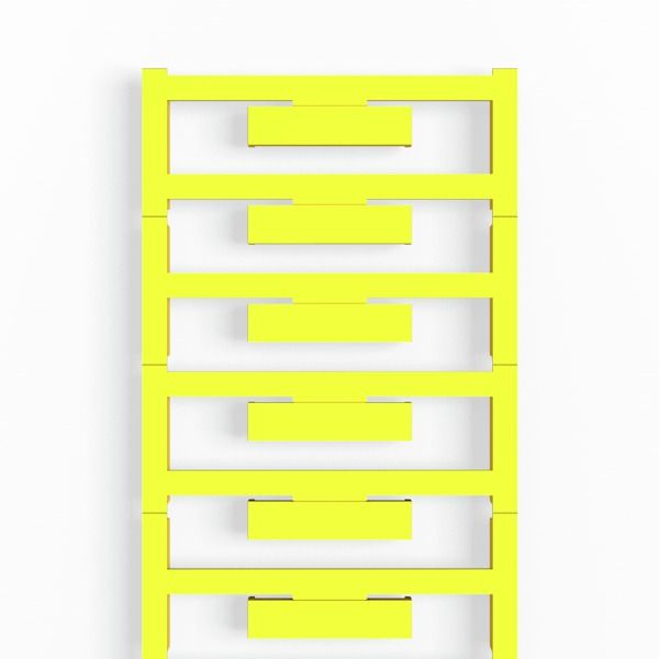 Terminal cover, Polyamide 66, yellow, Height: 33.3 mm, Width: 8 mm, De image 1