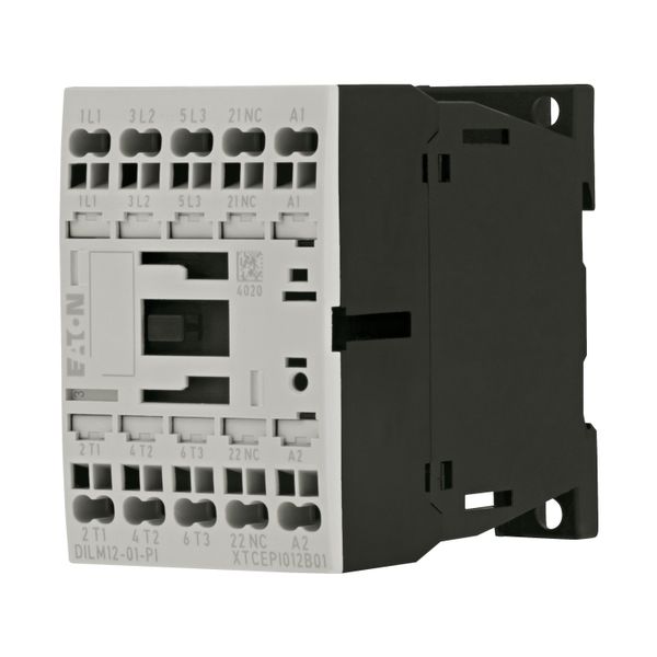 Contactor, 3 pole, 380 V 400 V 5.5 kW, 1 NC, 220 V 50/60 Hz, AC operation, Push in terminals image 4