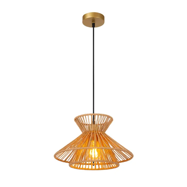 TASMAN Pendant light-Natura.-1xE27-60W-Paper image 1