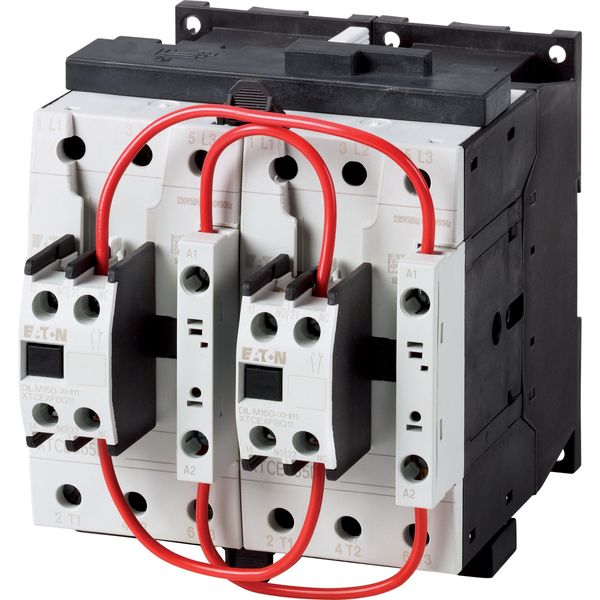 Reversing contactor combination, 380 V 400 V: 30 kW, 110 V 50 Hz, 120 V 60 Hz, AC operation image 3