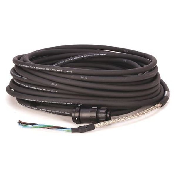 Allen-Bradley 2090-CPWM6DF-16AA15 Cable, Power, M-Circ. Plastic, D-Flying Lead, 16AWG, Std, 15M image 1