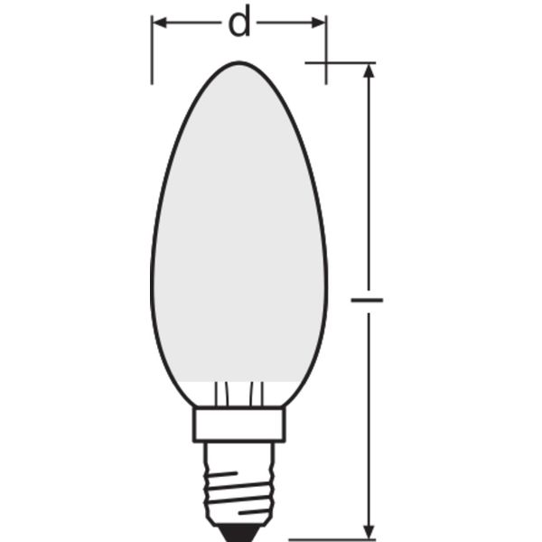 LED Retrofit CLASSIC B 4W 827 Frosted E14 image 9