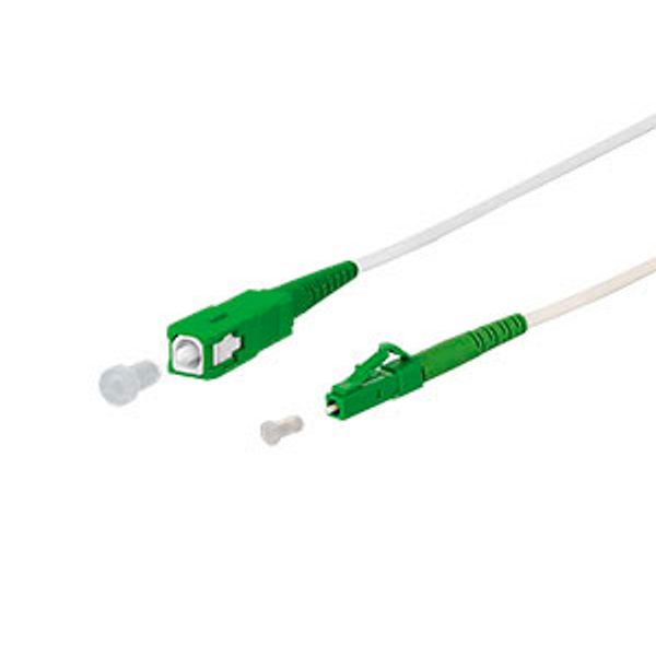 OpDAT patch cord SC-S APC/LC-S APC OS2, white, 3.0 m image 3