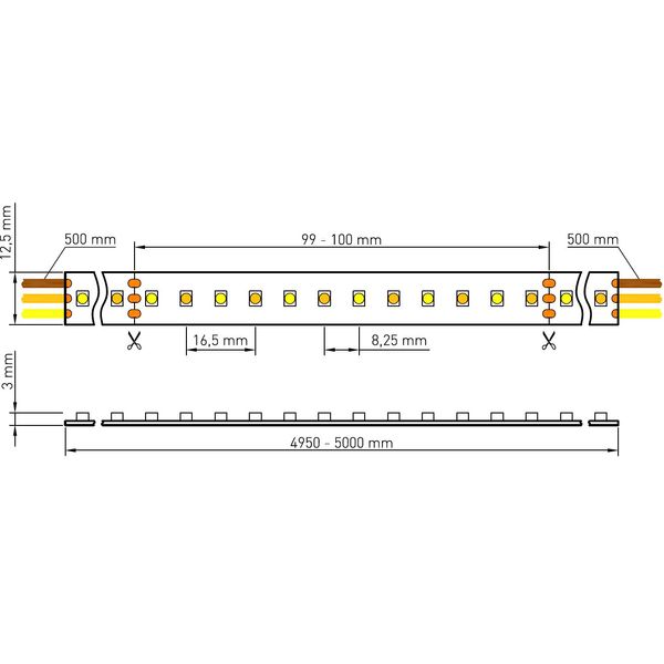 FS 72, DW, 100% MIX, 17,5W/m, 1380lm/m, 24VDC, IP44, l=5m image 5