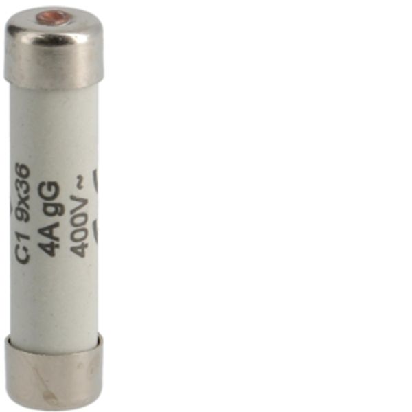 Cylinder Fuses Typ C1 9x36mm gG 4A 400V AC 100kA image 1