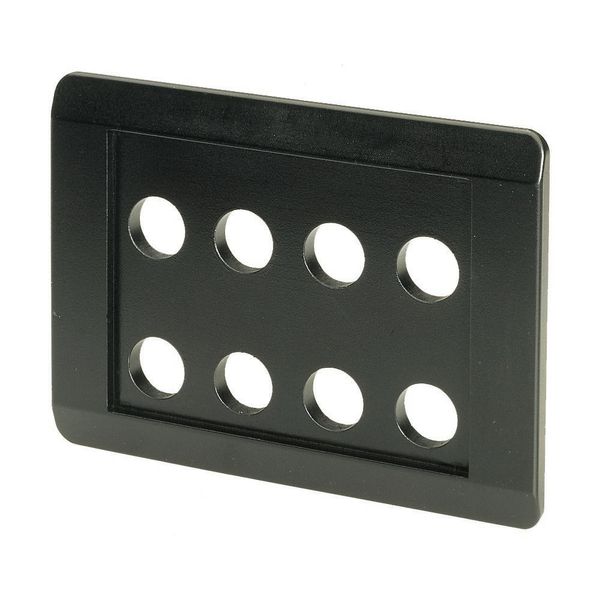 Flush mounting plate, black, 8 mounting locations image 3