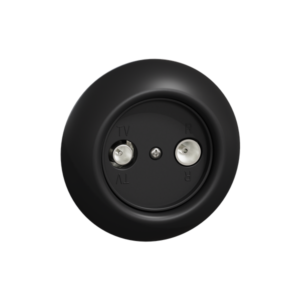 Renova - TV/R socket - end-of-line (terminal socket) - black image 5