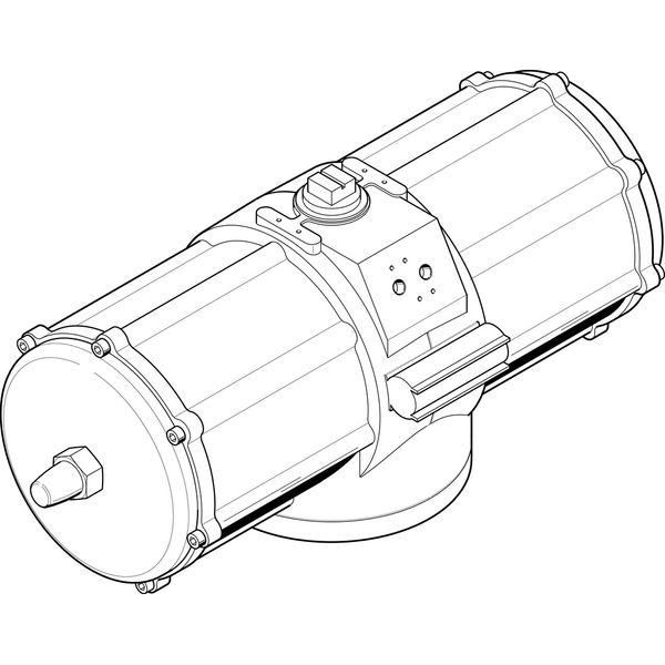 DAPS-5760-090-R-F25 Quarter turn actuator image 1