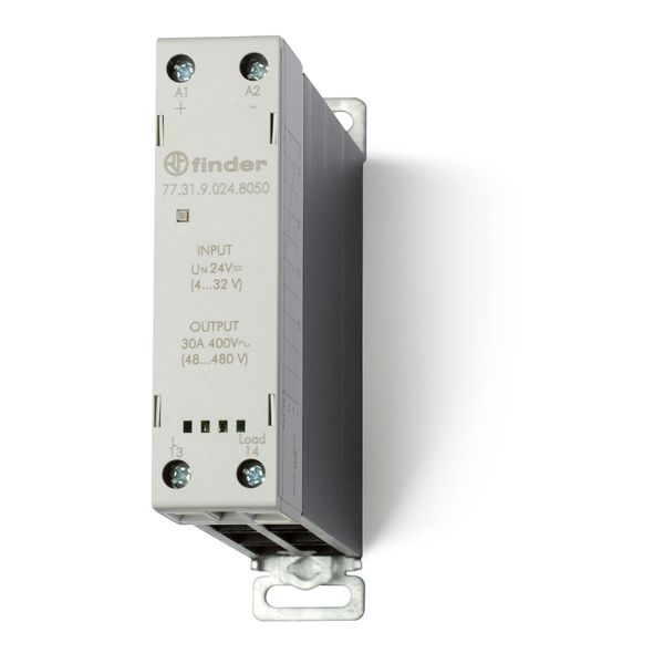 Modular SSR.22,5mm.1NO output 30A/400VAC/input 24VDC Zero-crossing (77.31.9.024.8050) image 3