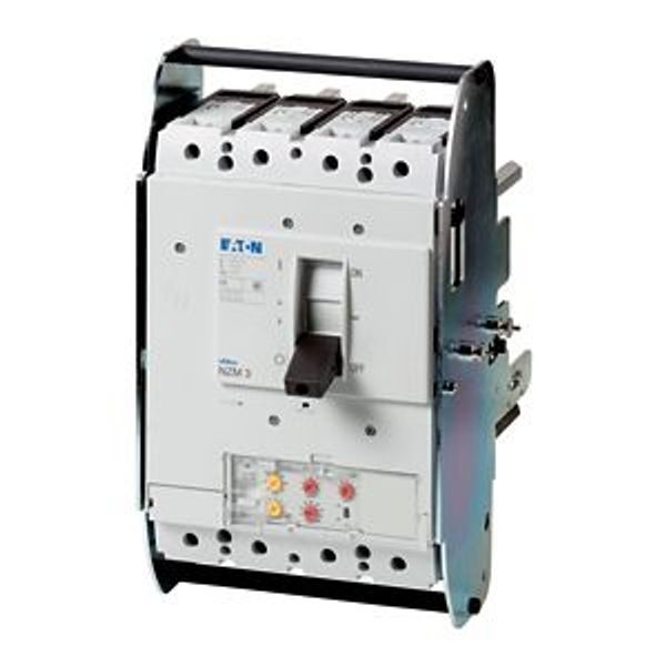 Circuit-breaker, 4p, 400A, 250A in 4th pole, withdrawable unit image 4
