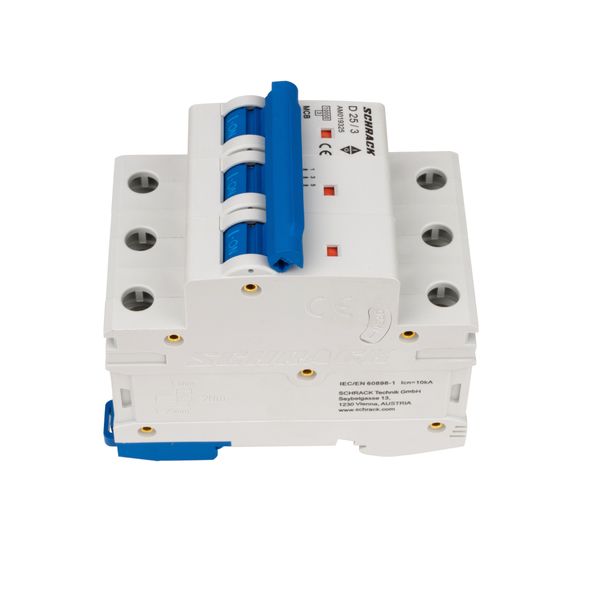 Miniature Circuit Breaker (MCB) AMPARO 10kA, D 25A, 3-pole image 6