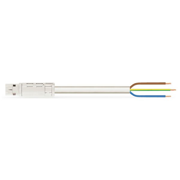 pre-assembled connecting cable;Eca;Plug/open-ended;white image 2