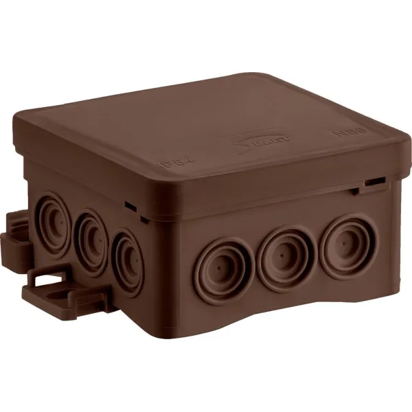 Surface junction box NS5 FASTBOX&HOOK brown image 1
