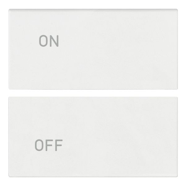 2 half buttons 2M ON/OFF symbol white image 1