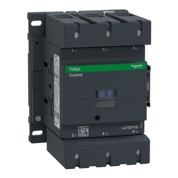 TeSys Deca contactor, 3P(3NO), AC-3, 440V, 115A, 110V AC 50 Hz coil image 3