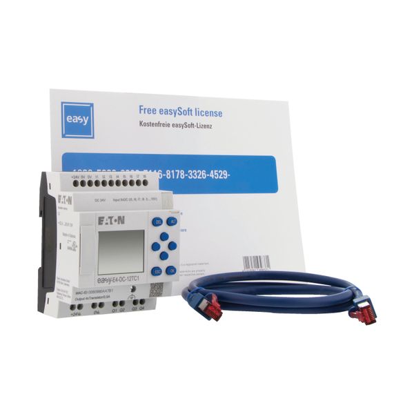 Starter package consisting of EASY-E4-DC-12TC1, patch cable and software license for easySoft image 16
