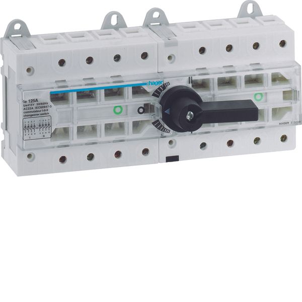 Modular change-over switch 125A image 1