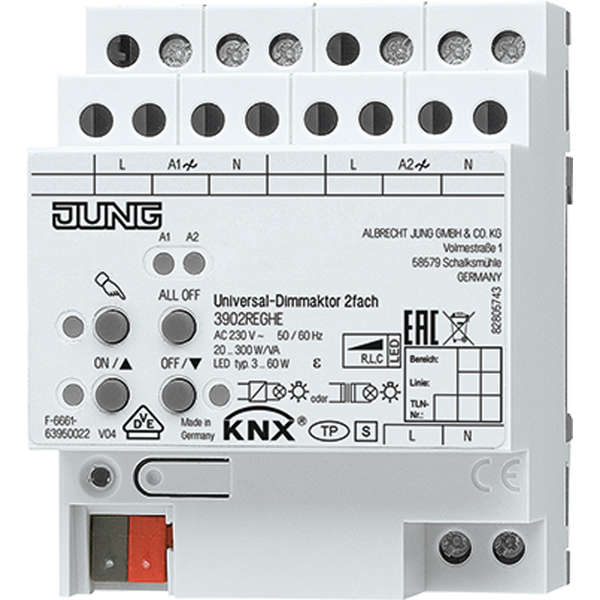 Dimmer KNX Universal dimming actuator image 2