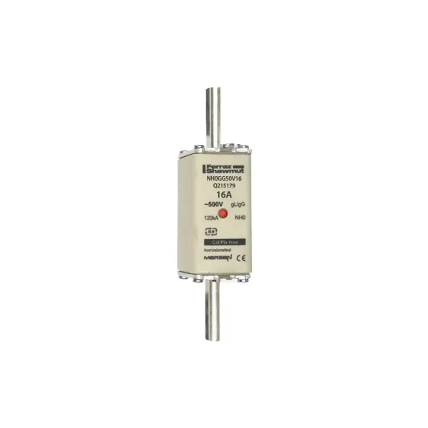 Fuse-link NH0 gG 500VAC 16A live tags Double indicator image 2