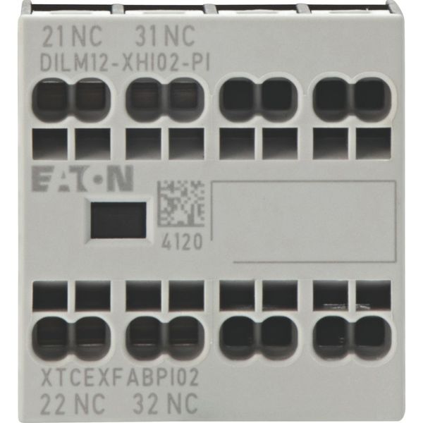 Auxiliary contact module, 2 pole, Ith= 16 A, 2 NC, Front fixing, Push in terminals, DILA, DILM7 - DILM15 image 6