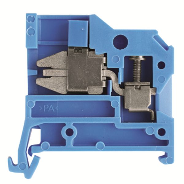 Neutral conductor modular terminal, Screw connection, 10, TS 32, blue image 1