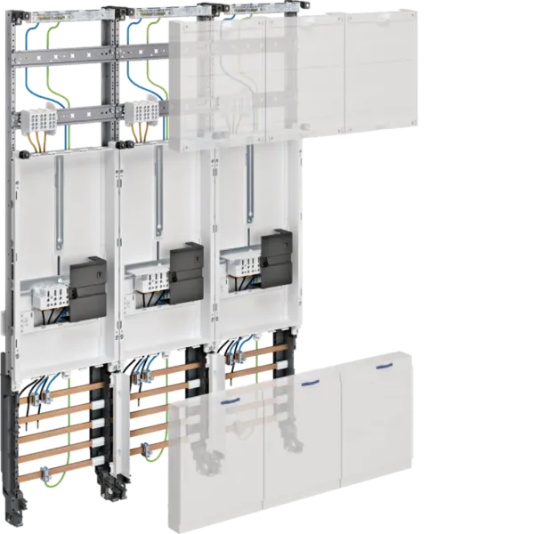 Complete field, univers Z, 1050mm, 3 meter positions, 3 fields, with meter plug-in terminal image 1