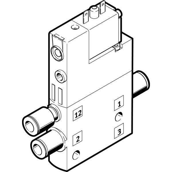 CPE14-M1BH-3GLS-QS-8 Air solenoid valve image 1