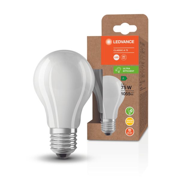 LED CLASSIC A ENERGY EFFICIENCY A S 7.2W 830 Frosted E27 image 3