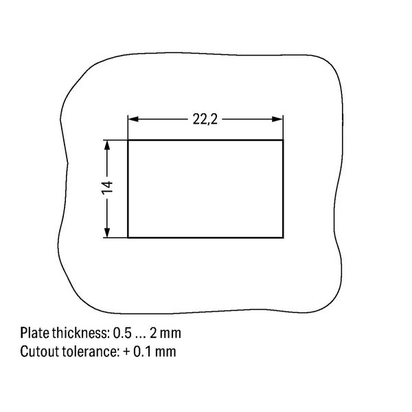 Snap-in socket 3-pole Cod. B gray image 3