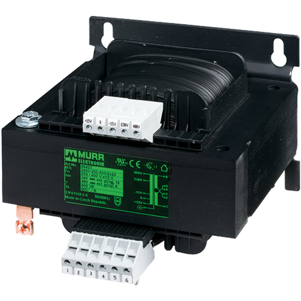 MST 1PH SAFETY TRANSFORMER P: 2500VA IN: 230/400VAC±15VAC OUT:2x24VAC image 1