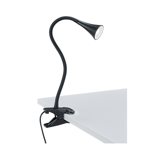 Viper LED table lamp clip black image 1