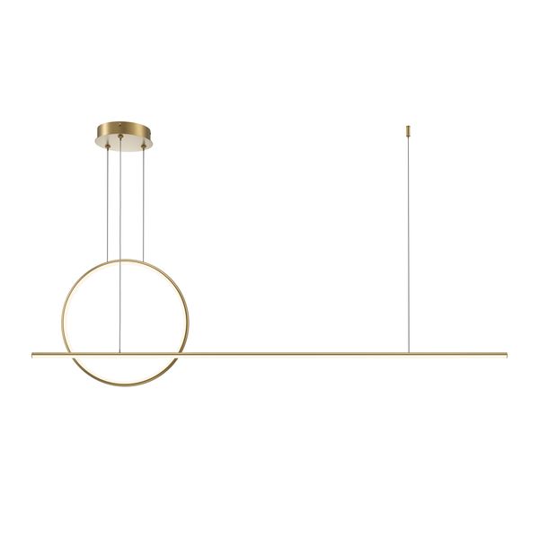 Modern Halo Pendant lamp Brass image 1