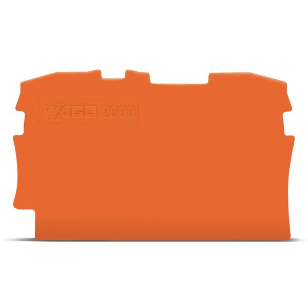 2000-1292 End and intermediate plate; 0.7 mm thick; orange image 1